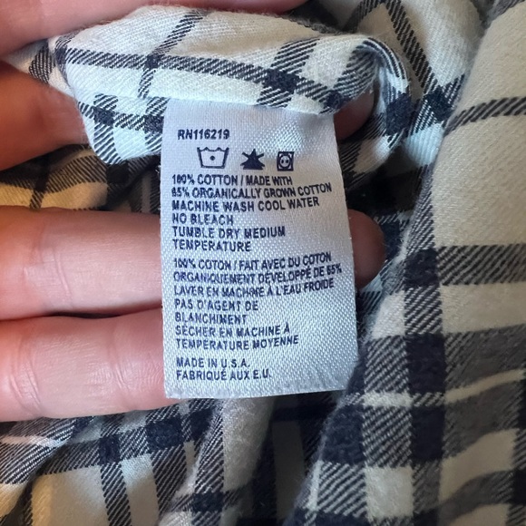 Mens Plaid Dress Shirt - size M - organic cotton - Picture 6 of 8